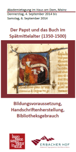 Der Papst und das Buch im Spätmittelalter