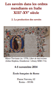 Savoirs dans les ordres mendiants