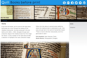 Quill. Book before print