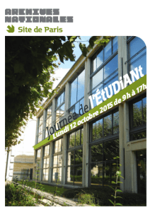 Journée de l'étudiant - Archives Nationales