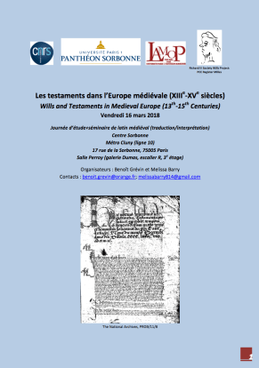 TEstaments Europe médiévale
