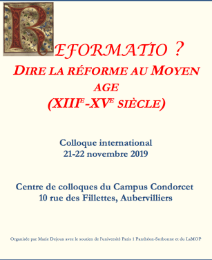 Reformatio - Colloque