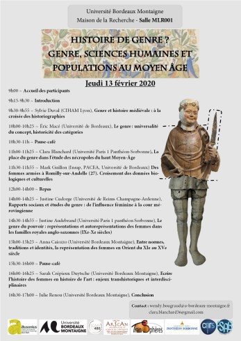 Programme journée d'étude Genre