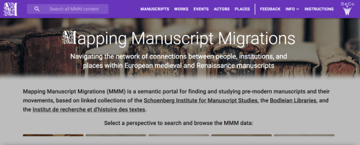 Mapping Medieval Manuscripts Migrations